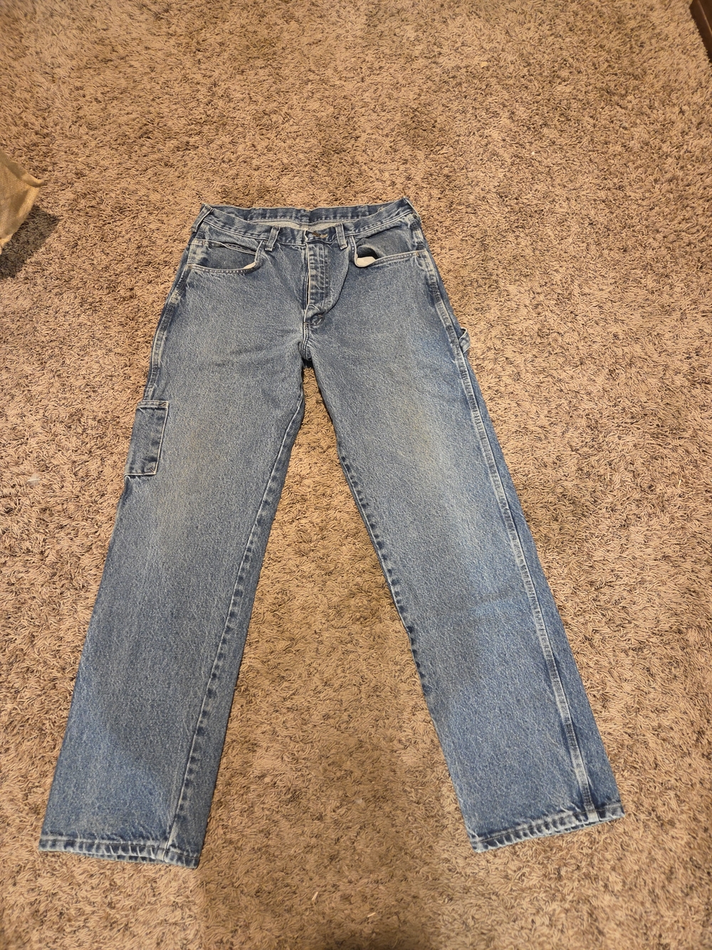 Men's Light Wash Carpenter Jeans - Blue